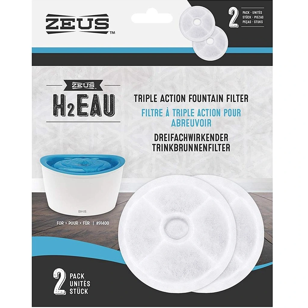 Filterindsats og Kolfilter til Zeus Dogit design drikkefontæne 6 liter
